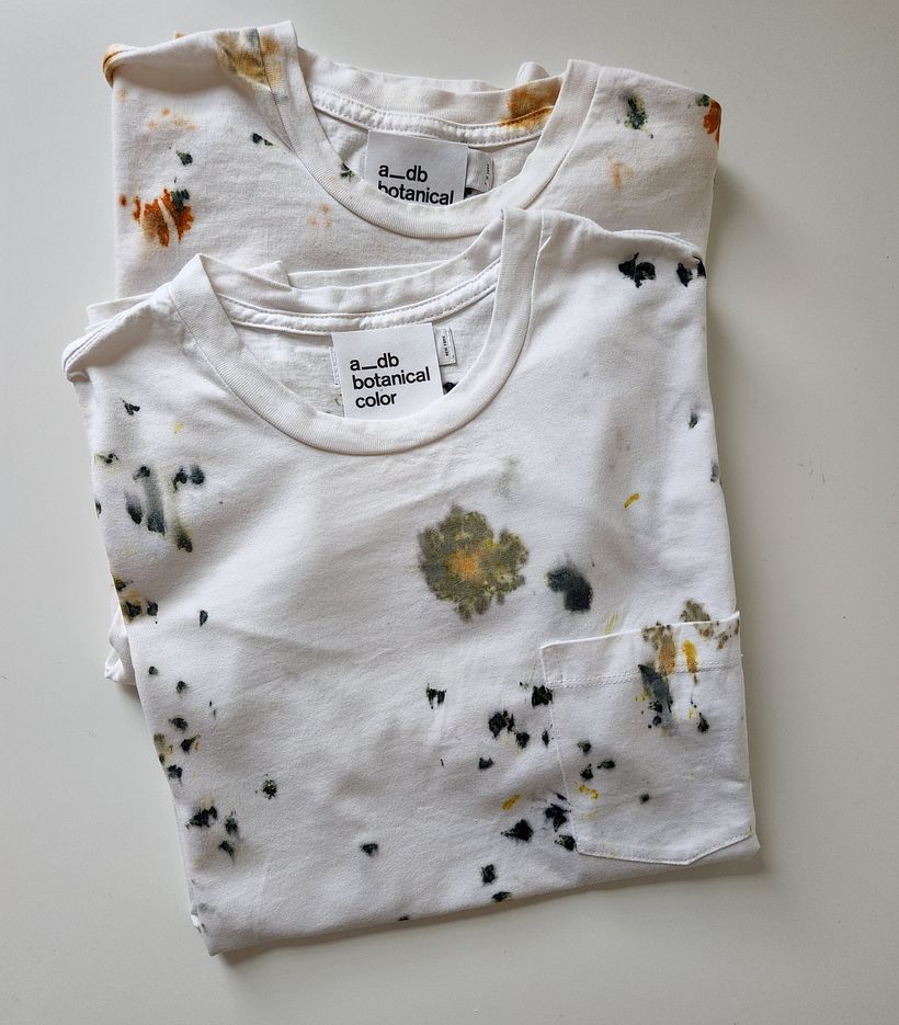 Plant and Flower Dyed Tee Shirts 3