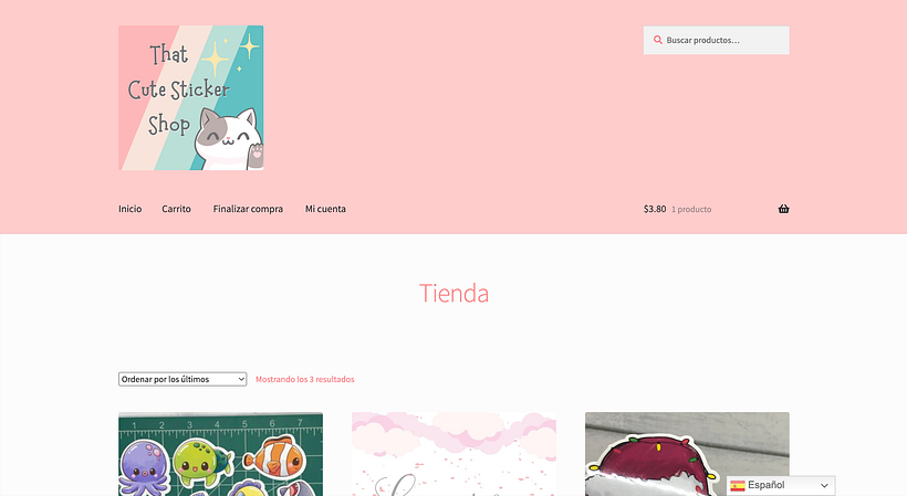 My project for course: Creation of an Online WordPress Store 2