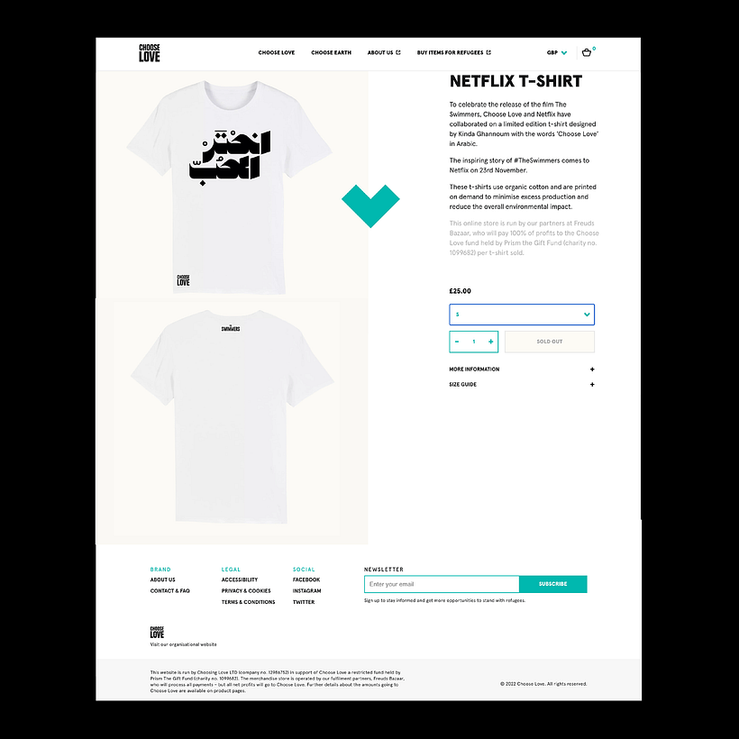 The Swimmers X Choose Love T-shirt 9