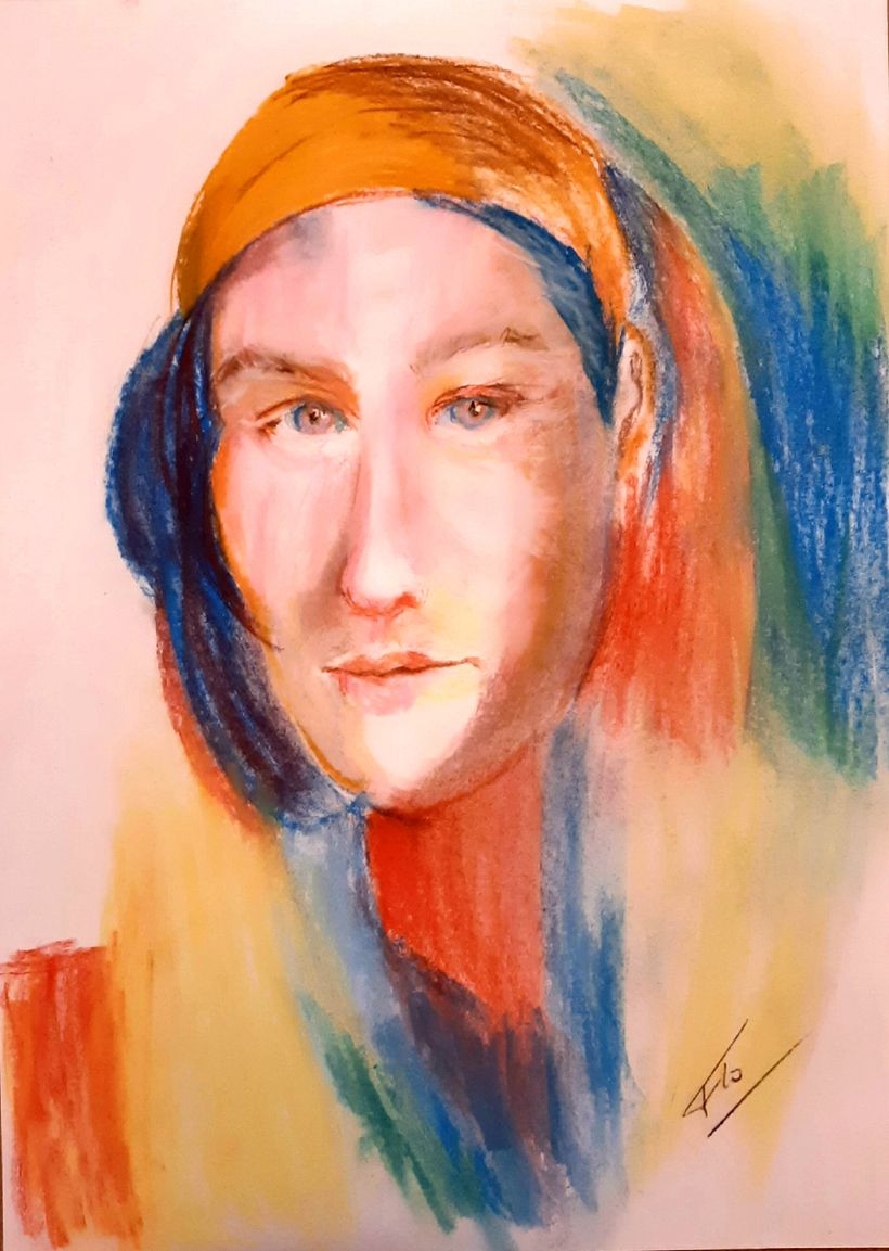 Mon projet du cours : Création de portraits expressifs avec des pastels secs 1