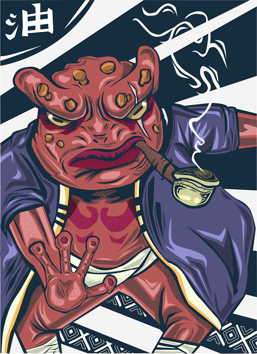  Ilustración vectorial Gamabunta  2