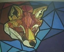 Un mosaico de un zorro, uno de los proyectos que me dejo el tiempo de encierro en pandemia.