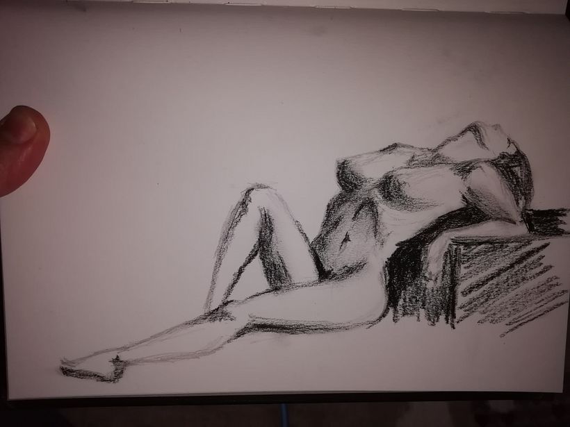 Il mio progetto del corso: Introduzione al disegno anatomico a carboncino 2