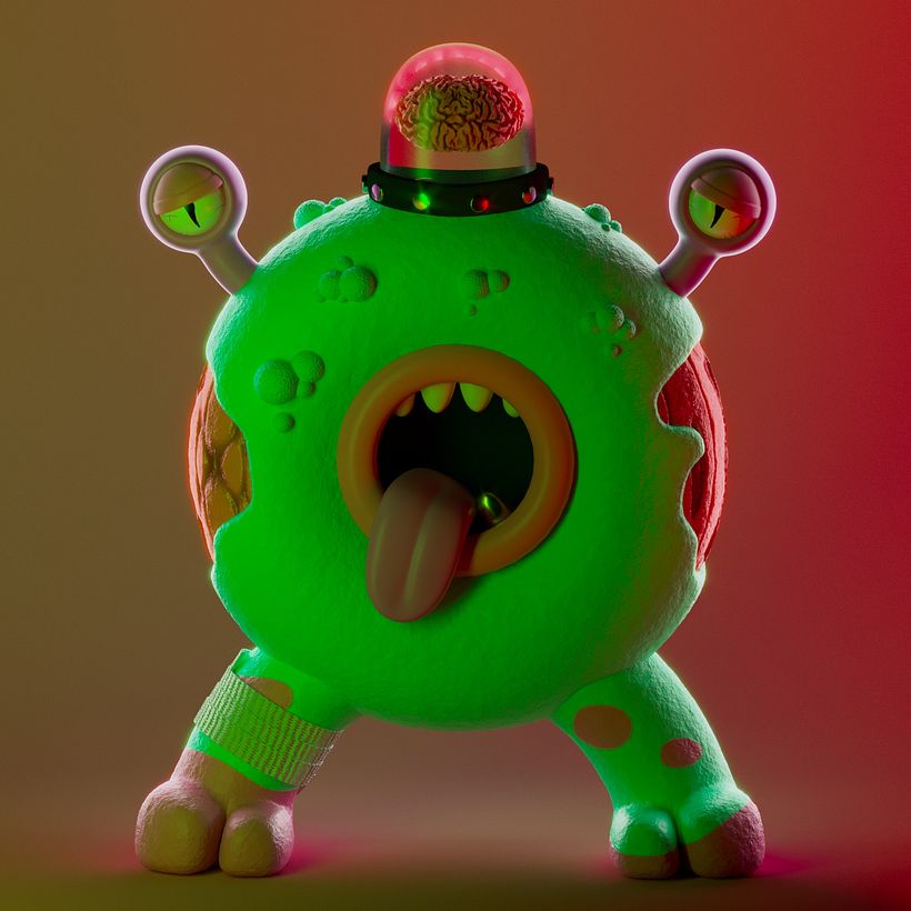 Mi proyecto del curso: Creación y animación de monstruos con Cinema 4D  3