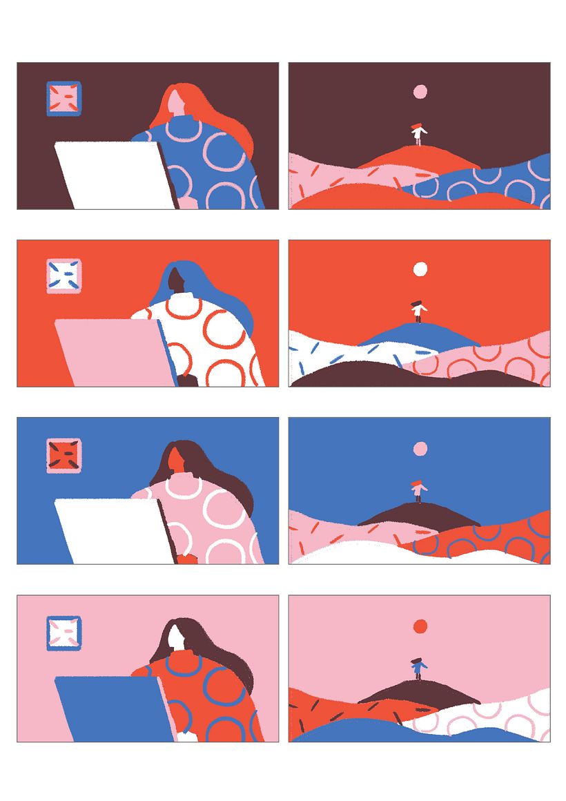 1 Colour Palette in 4 different combination