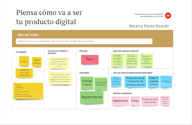 Mi proyecto del curso: Introducción a Digital Product Management 2