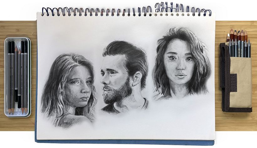 Portrait Sketchbooking: Explore the Human Face 1