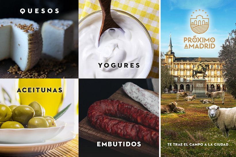 Cartel nevera con los productos que contiene destacados