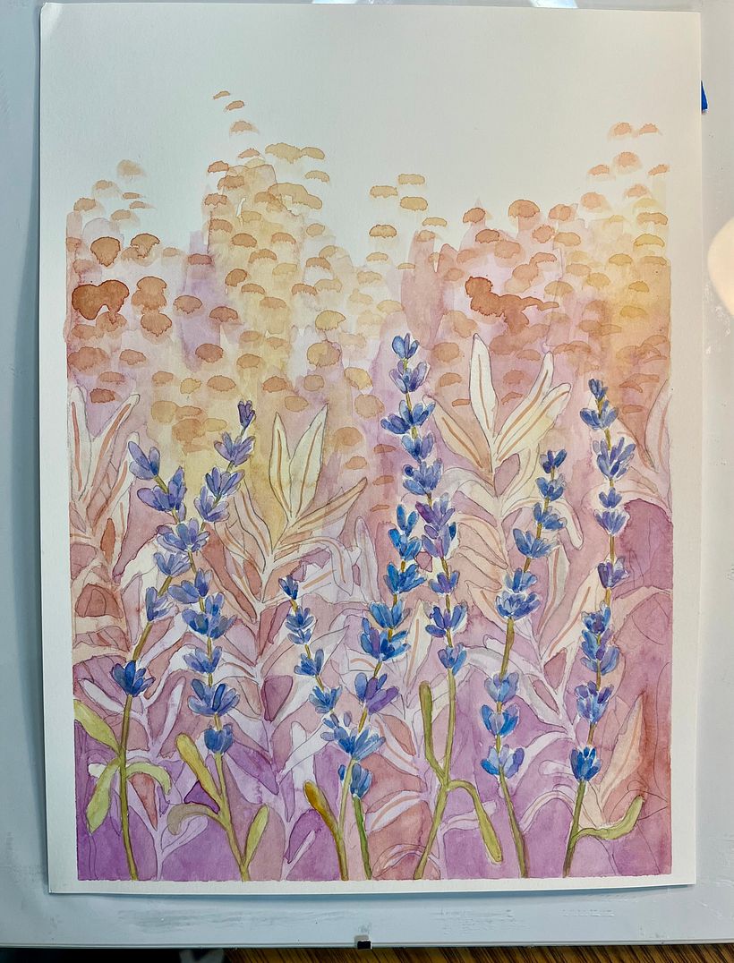 My project for course: Negative Watercolor Painting for Botanical Illustration 1