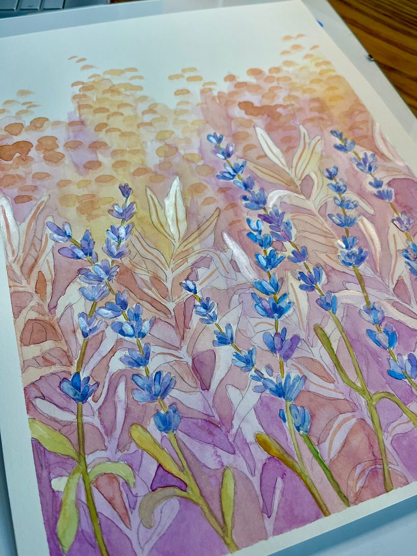 My project for course: Negative Watercolor Painting for Botanical Illustration 2