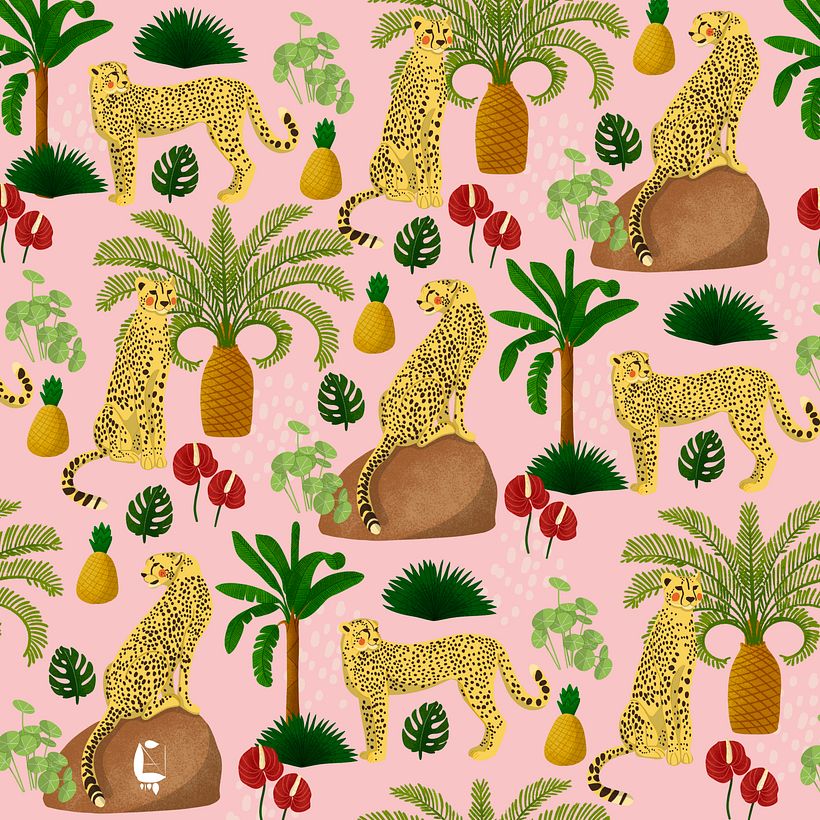 My project for course: Digital Pattern Illustration Inspired by Flora and Fauna 10