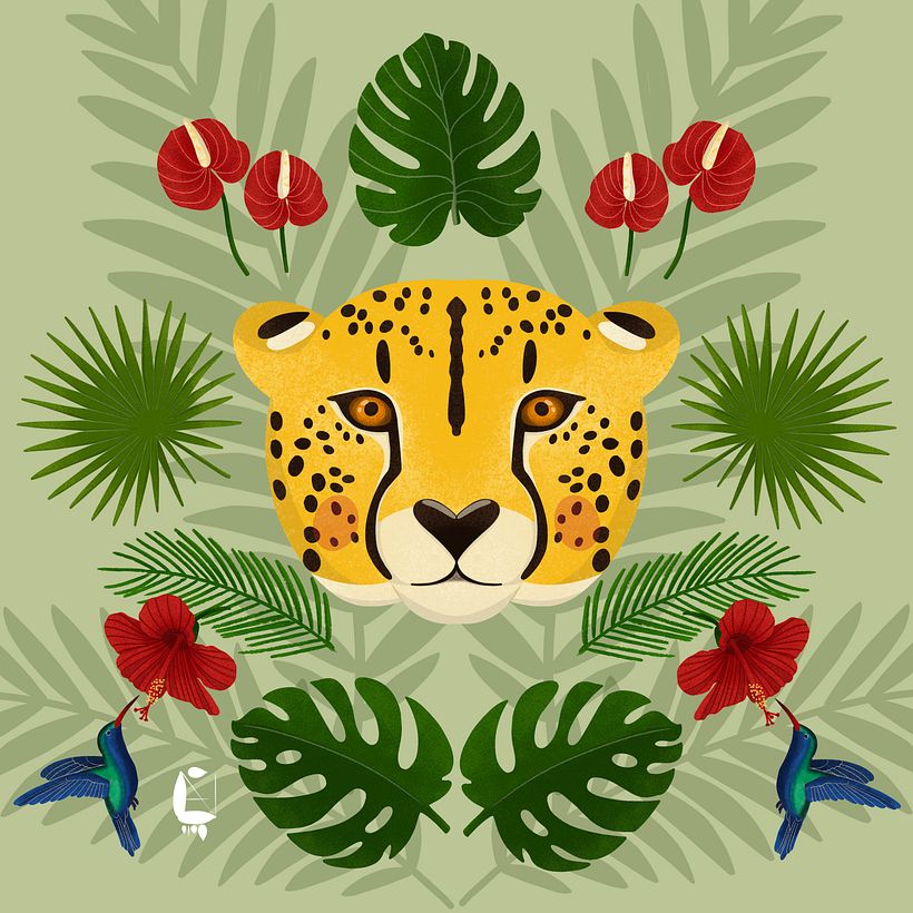 My project for course: Digital Pattern Illustration Inspired by Flora and Fauna 12