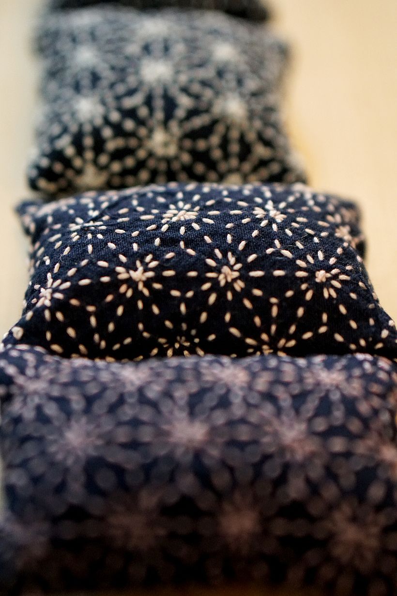 Sashiko PinCushion (a Home for our Needle) 1