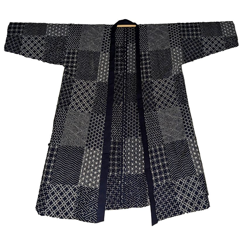 Japanese Traditional Style Jacket (NORAGI) with 9 Traditional Patterns 1