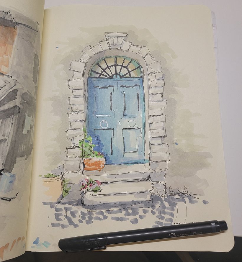 My project for course: Expressive Architectural Sketching with Colored Markers 3