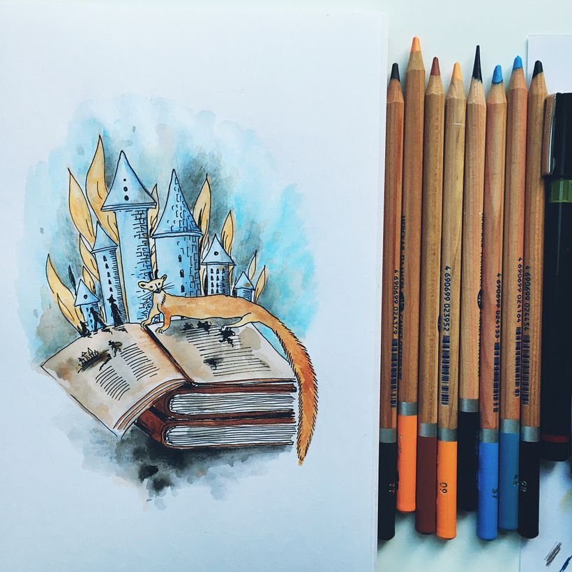 “Inkheart”: My project for course: Illustrated Stories: From Idea to Paper 3
