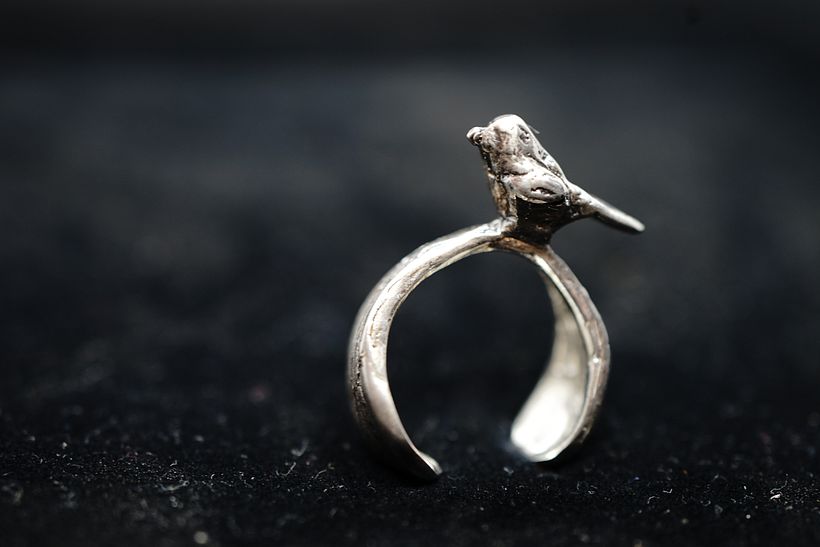 Pajaron en plata 925. tecnica cera perdida 