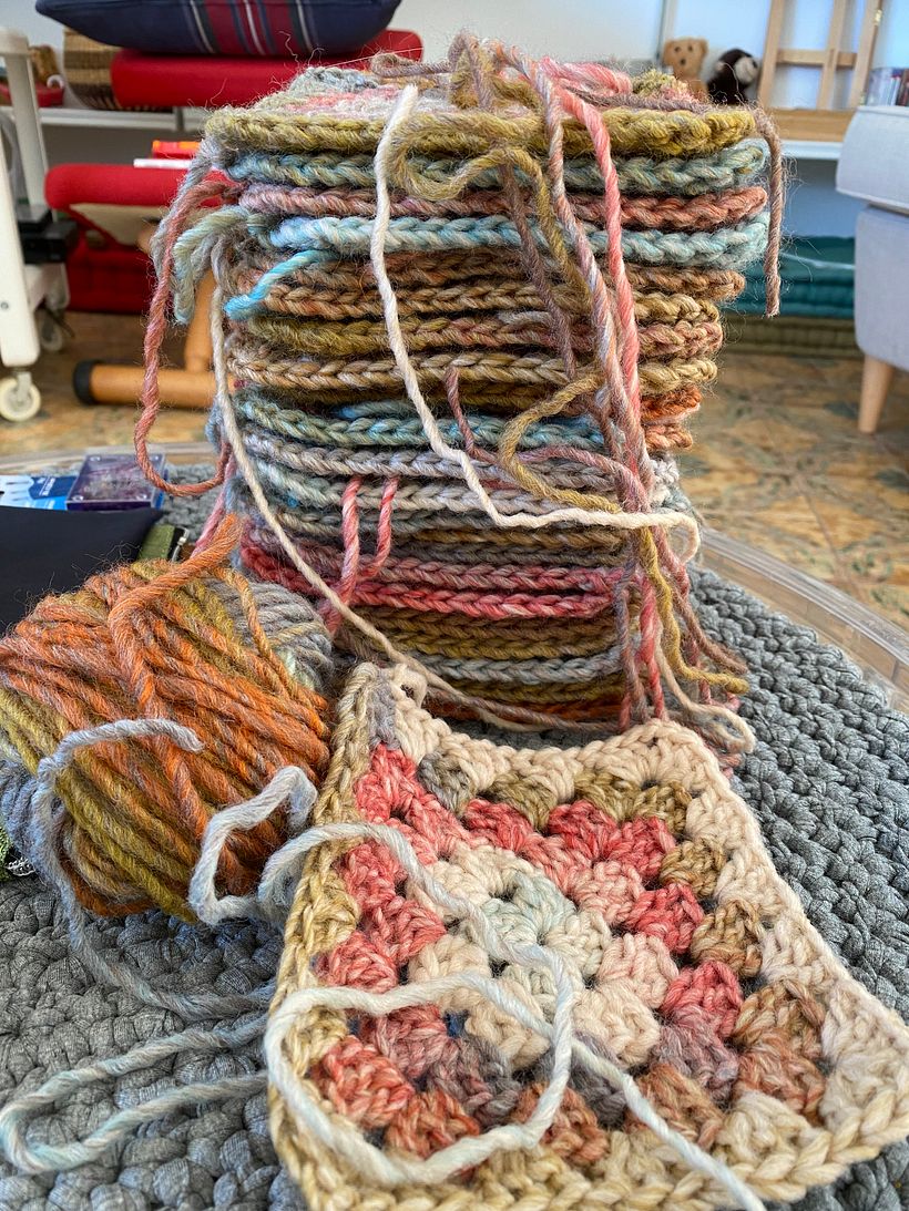 Il mio progetto del corso: Quadrati all'uncinetto: crea un maglione tutto tuo 2