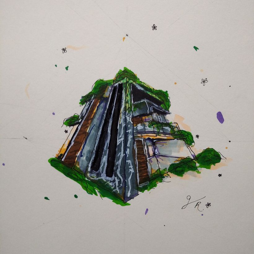 My project for course: Expressive Architectural Sketching with Colored Markers 3