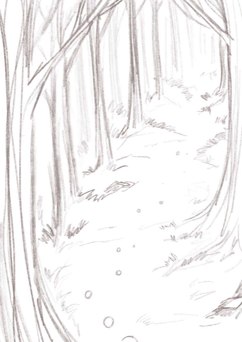 My project for course: Atmospheric Scenes in Procreate: Paint with Color and Light_spirits of the forest 4