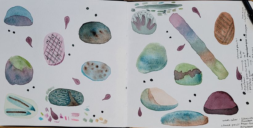 Just playing with the colours I wanted to use.