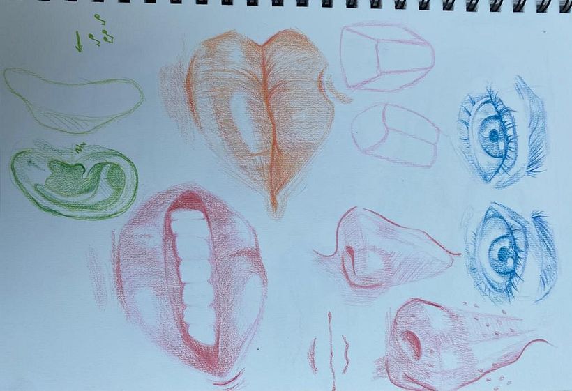 Mi proyecto del curso: Dibujo de retratos llamativos con lápices de colores 7