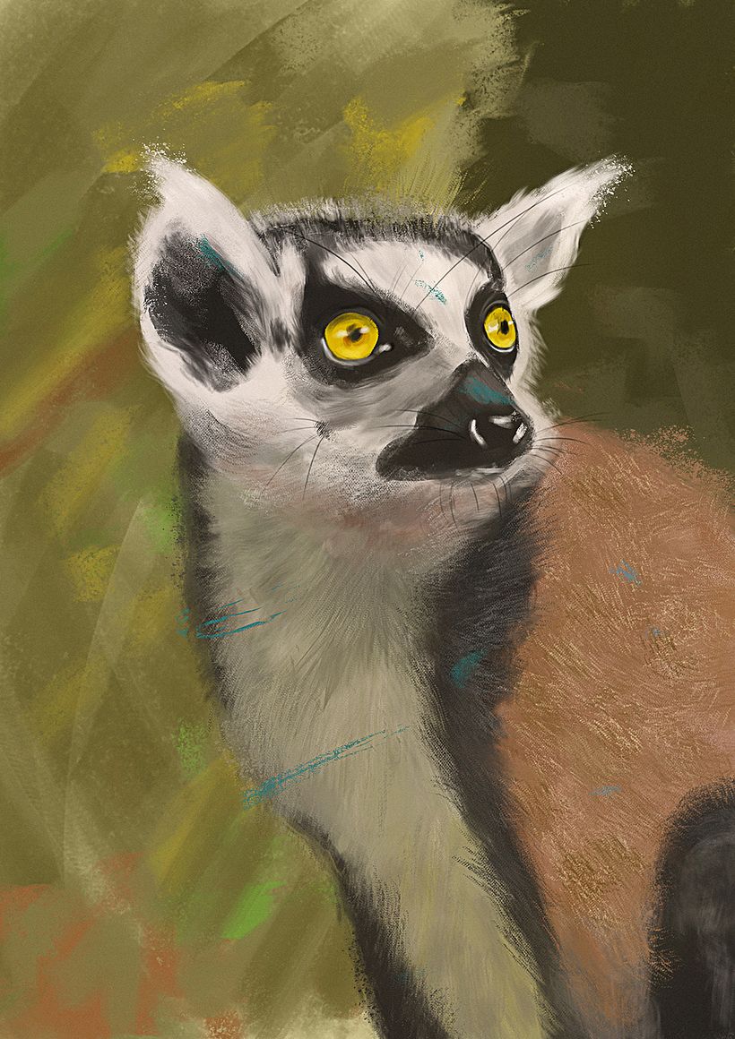 Lemur - Digital Painting 2