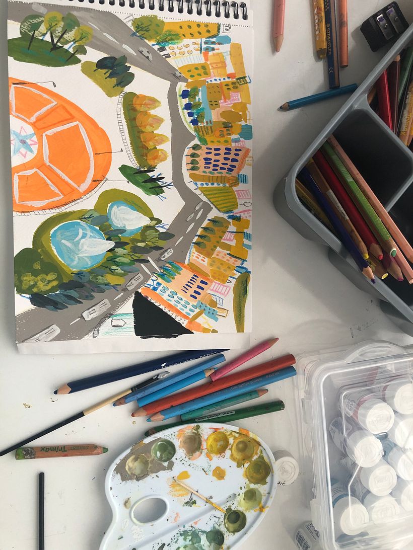 My project for course: Pictorial Sketchbook with Gouache 2