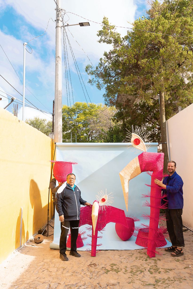 Ręcznie wykonane w Tequisquiapan w Meksyku. Don Martin Cruz i Daniel Valero. 