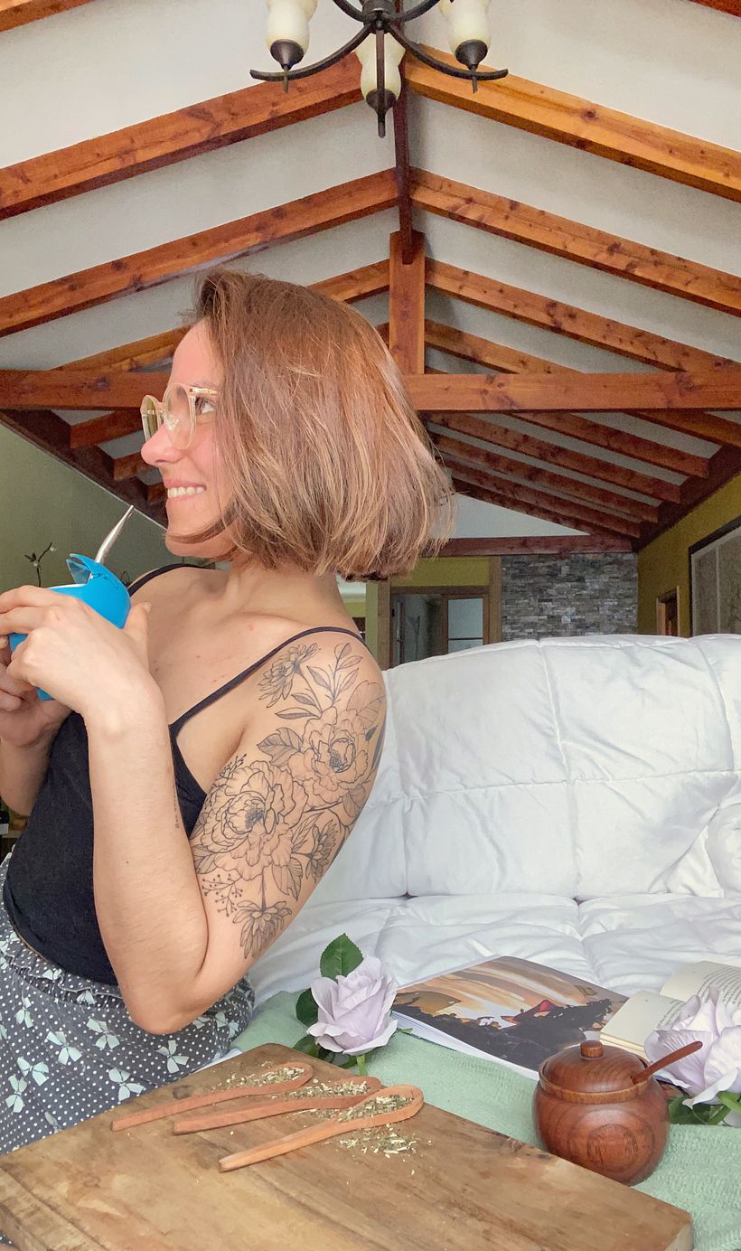 En el comedor de casa.