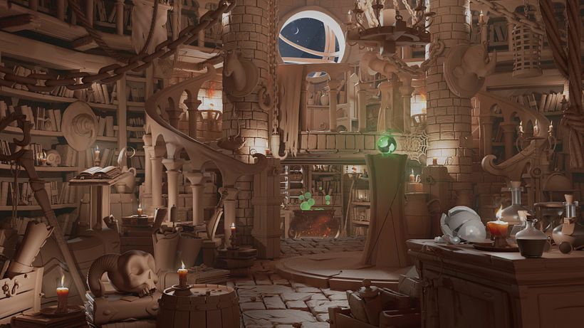 Meu projeto do curso: Criação de cenários 3D com Maya a partir do zero 3