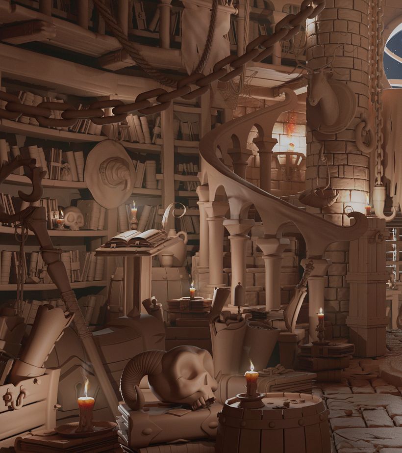 Meu projeto do curso: Criação de cenários 3D com Maya a partir do zero 4