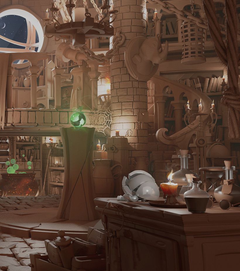 Meu projeto do curso: Criação de cenários 3D com Maya a partir do zero 5