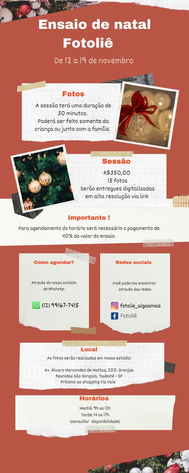 Meu projeto do curso: Copywriting: Ensaio Natal 5