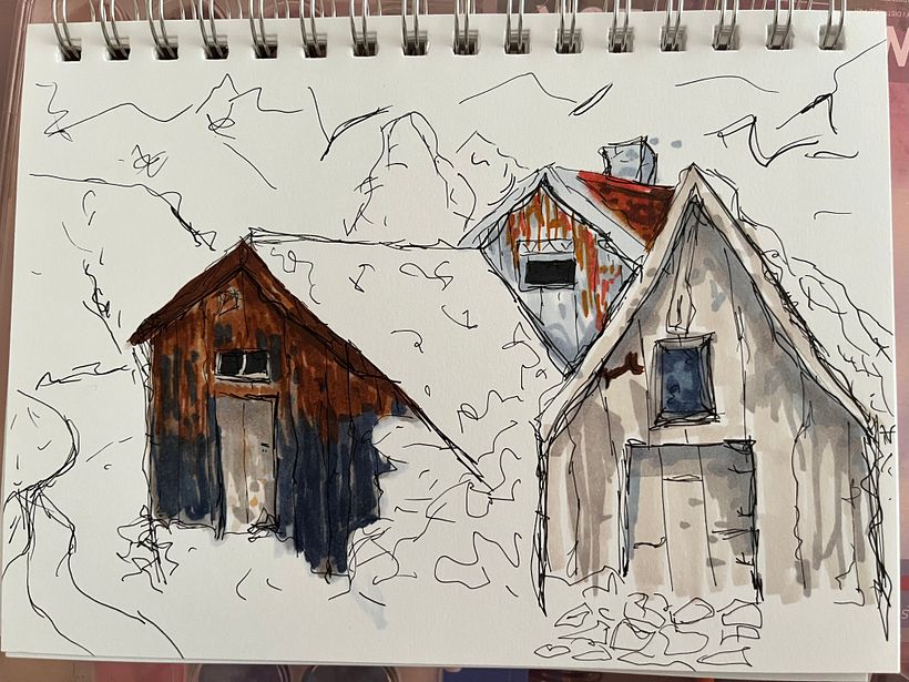 My project for course: Expressive Architectural Sketching with Colored Markers 4