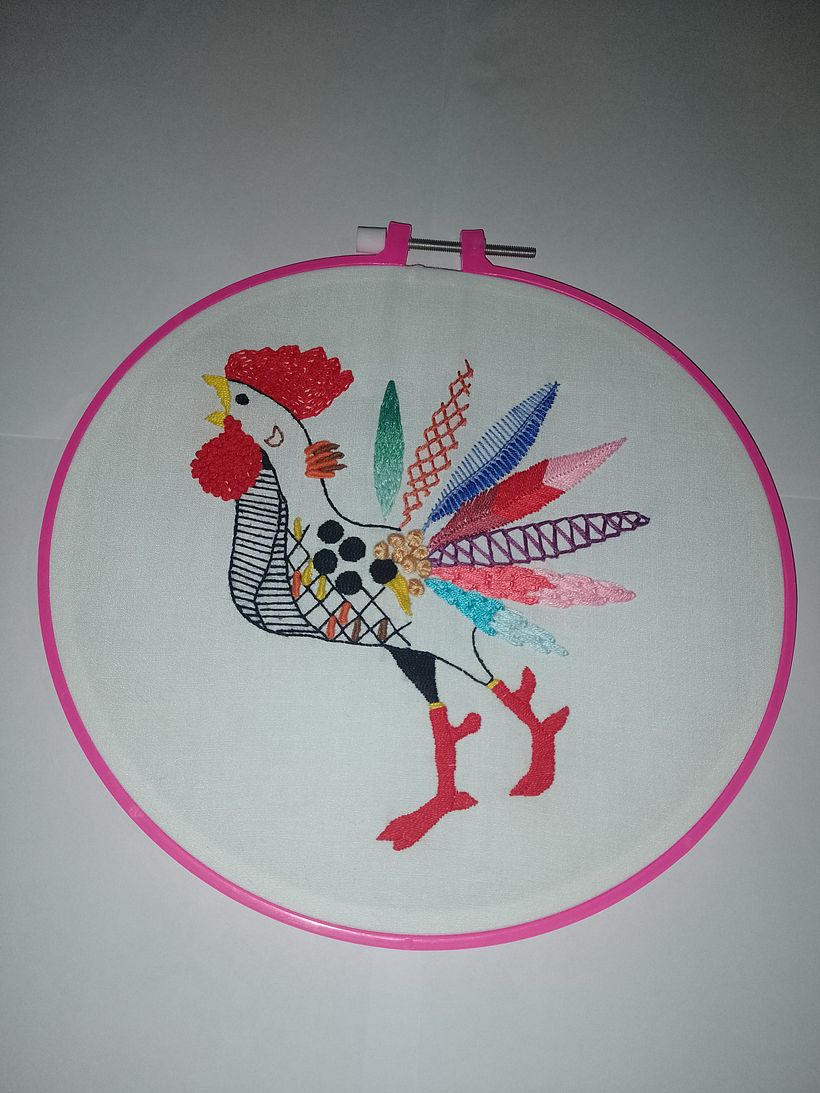 Mi proyecto del curso: Técnicas de bordado: ilustrando con hilo y aguja 1