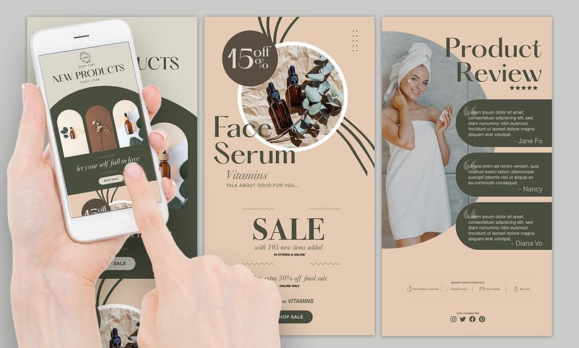Email Promocional, Producto Destacado y Reviews