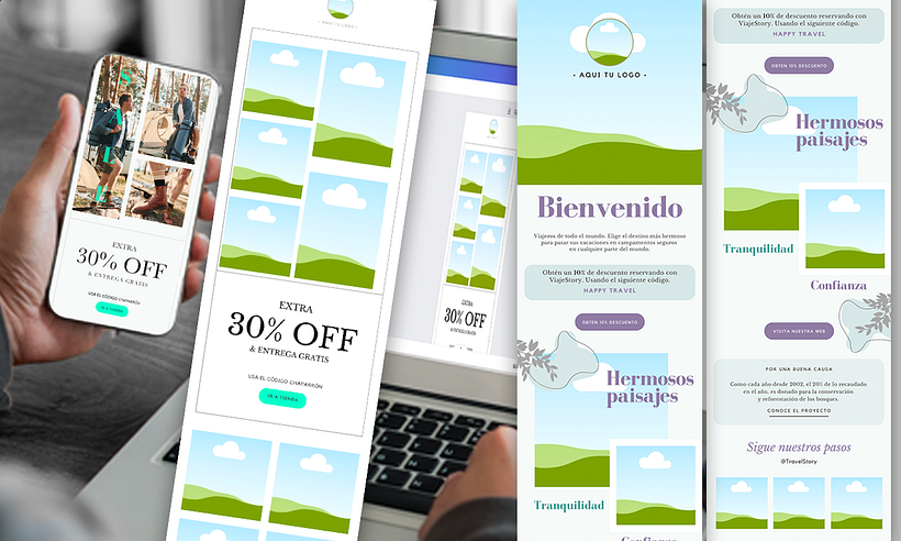Plantilla Newsletter diseñada en Canva