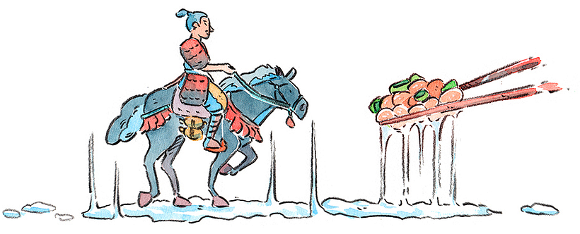 Festin del Haiku: Ilustración con acuarela 4