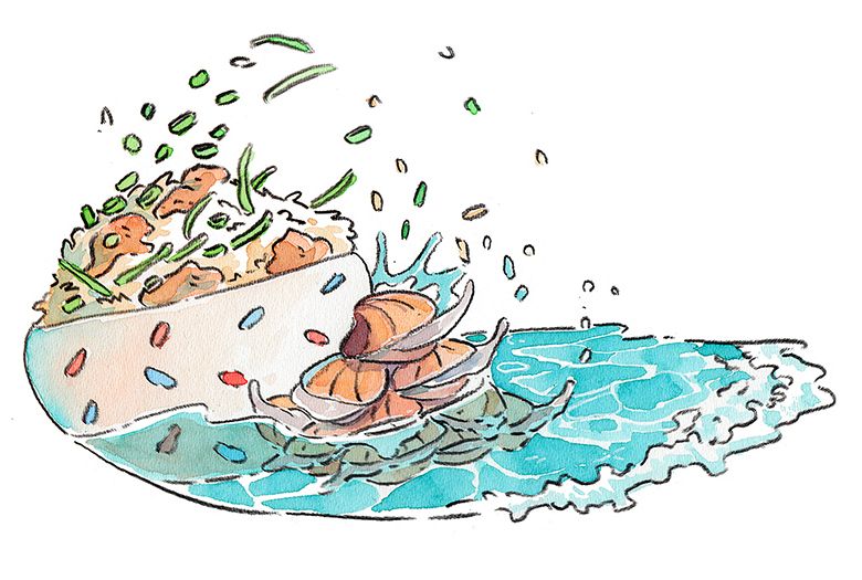 Festin del Haiku: Ilustración con acuarela 13