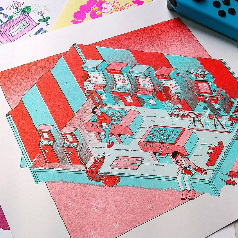 Versión en risografía