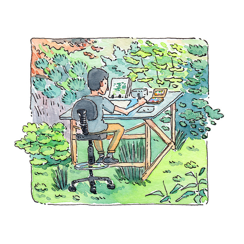 Mi proceso: Ilustración con acuarela 4