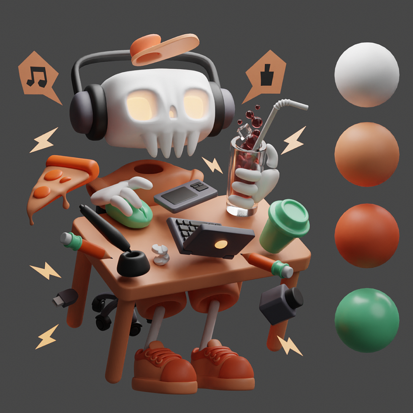 My project for course: 3D Character Creation in Blender 2