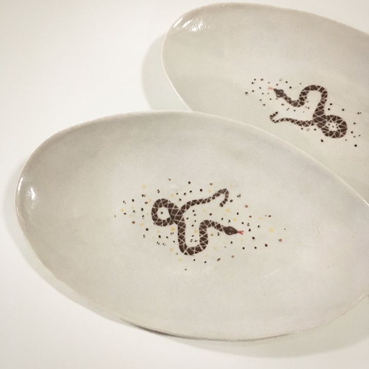 SnakeWare Rattlesnake Dishes