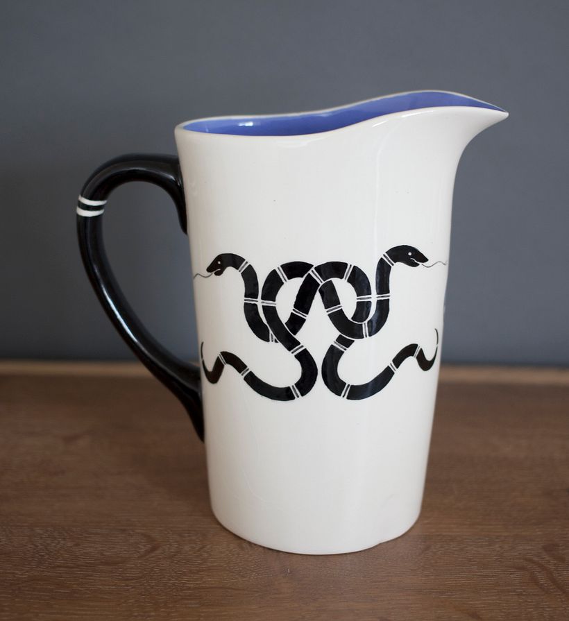 SnakeWare Pitcher [blue interrior]