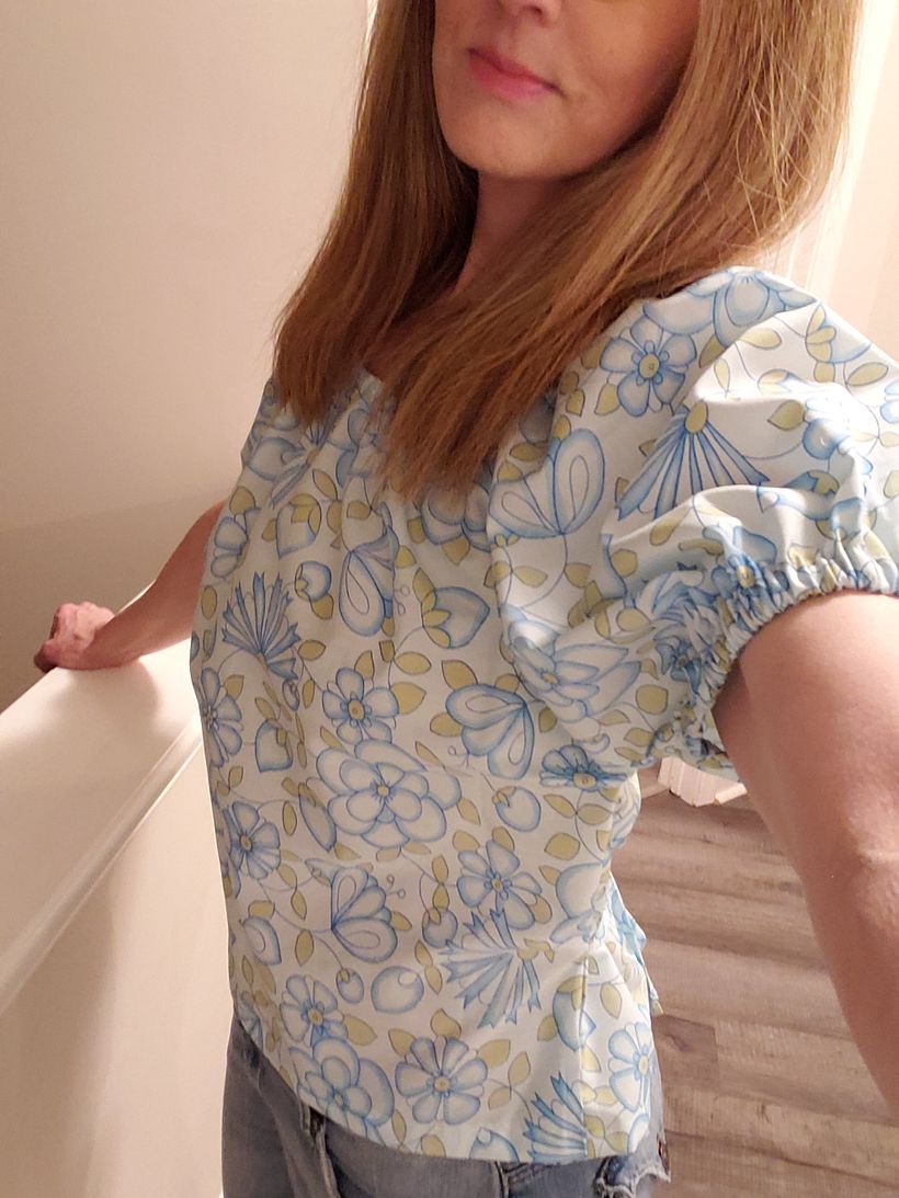 Prototype using vintage bedsheet 