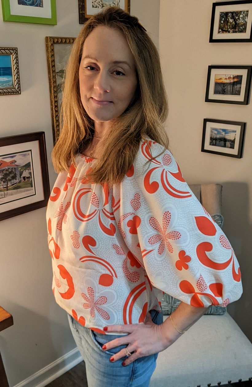 Final project using vintage 60's fabric 