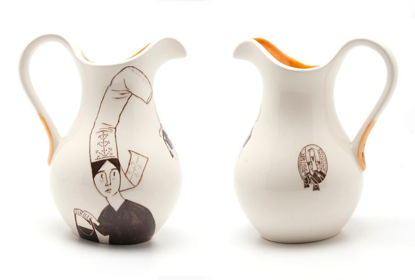 Remembering Rochefort Pitcher [front + back]