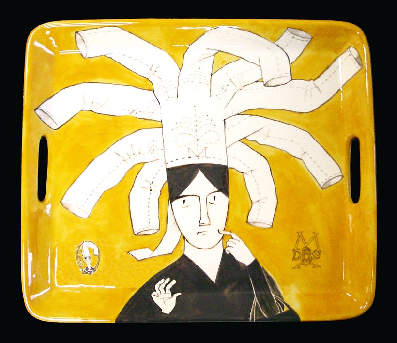 Remembering Rochefort Medusa of Brittany Platter