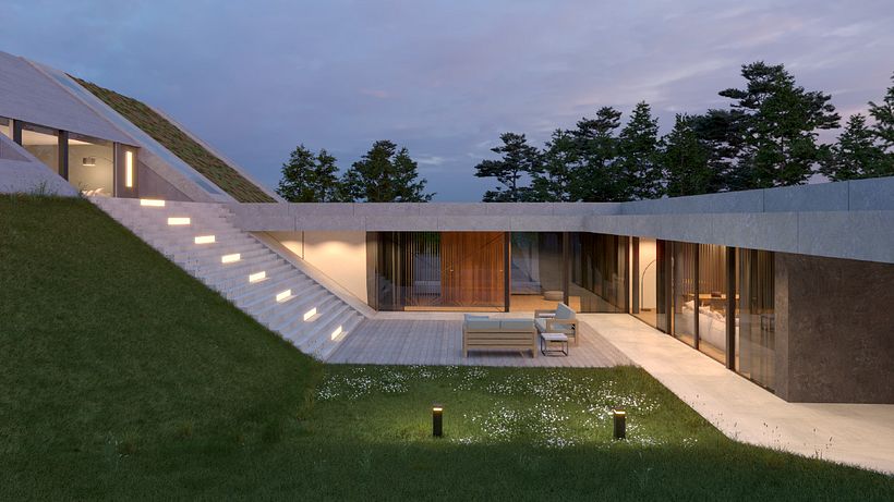 My project for course: Exterior Architectural Rendering with V-Ray 2